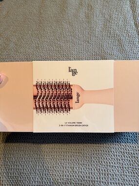 Lange 75mm 2-in-1 Titanium Round Brush Dryer - Blush Pink